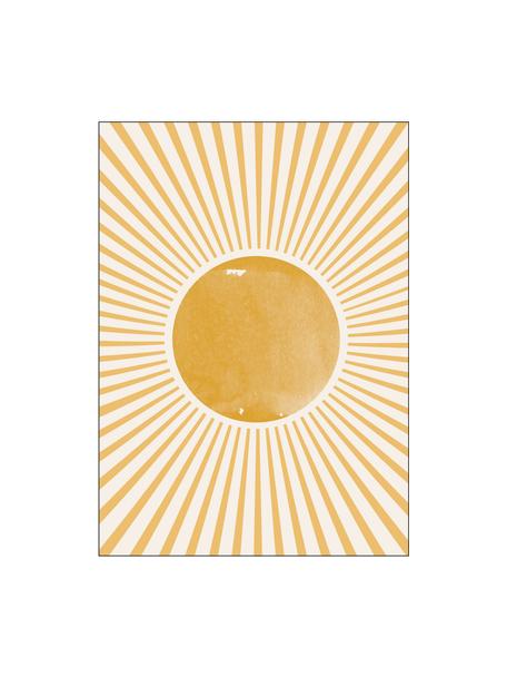 Plagát Boho Sun, Okrová, Š 30 x V 40 cm