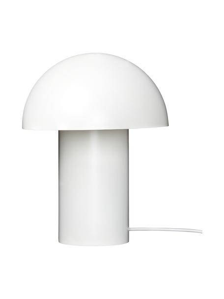 Design tafellamp Leery, Lamp: gecoat staal, Wit, Ø 28 x H 40 cm
