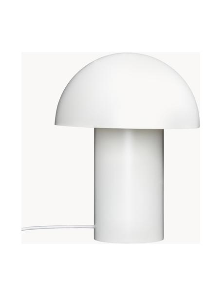 Lampada da tavolo di design Leery, Lampada: acciaio rivestito, Bianco, Ø 28 x Alt. 40 cm