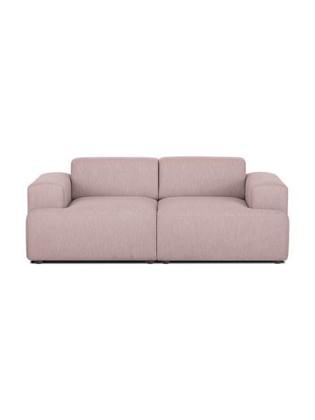 Sofa Melva (2-Sitzer) in Rosa, Bezug: 100% Polyester Der hochwe, Gestell: Massives Kiefernholz, FSC, Webstoff Rosa, B 198 x T 101 cm