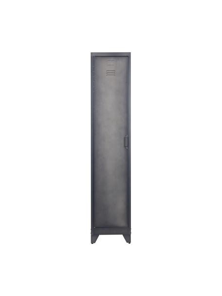 Metall-Spind Cas mit Tür, Metall, beschichtet, Dunkelgrau, 38 x 180 cm