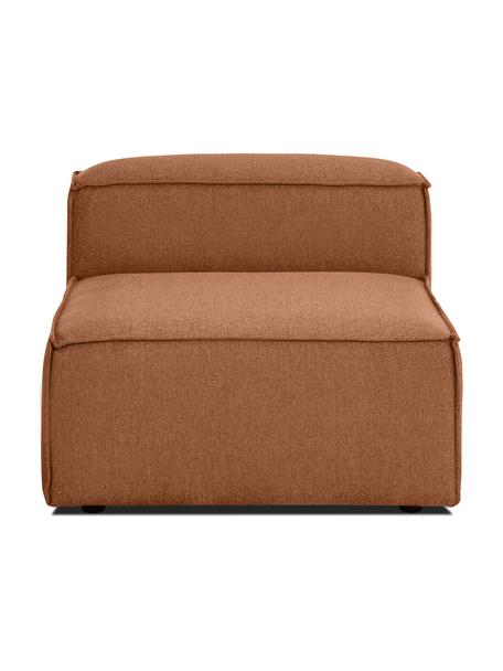 Middelste module Lennon, Bekleding: 100% polyester De slijtva, Frame: massief grenenhout, FSC-g, Poten: kunststof, Geweven stof nougatkleurig, B 89 x D 119 cm