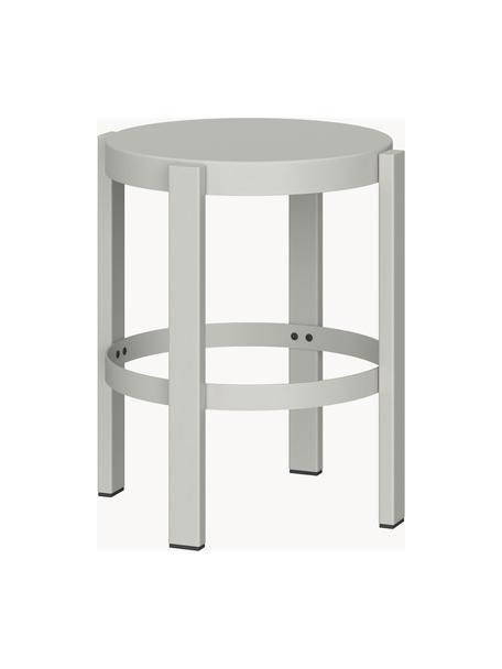 Tabouret en métal Doon, Acier, revêtement par poudre, Gris clair, Ø 35 x haut. 45 cm