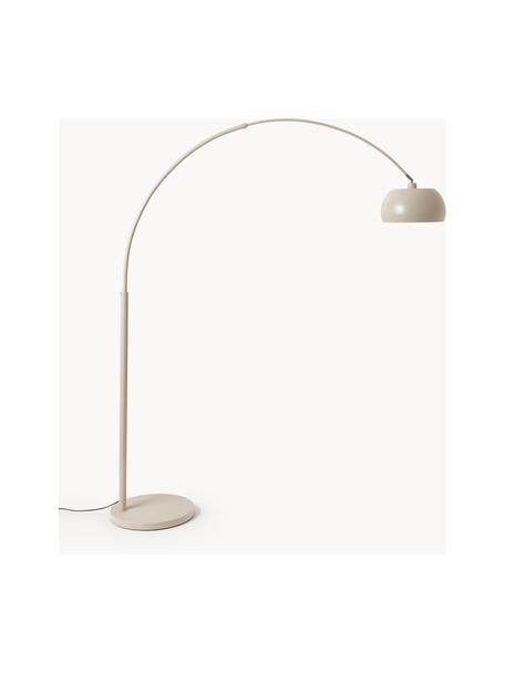 Große Bogenlampe Bowie, Beige, H 202 cm