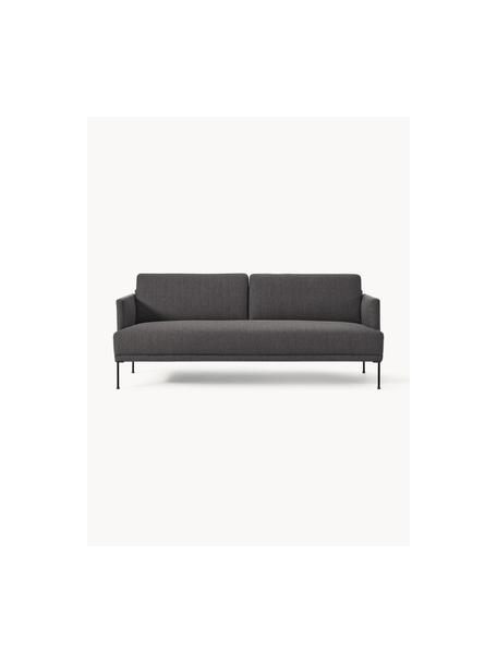 Sofa Fluente (3-Sitzer), Bezug: 100% Polyester Der hochwe, Gestell: Massives Kiefernholz, Webstoff Anthrazit, B 196 x T 85 cm