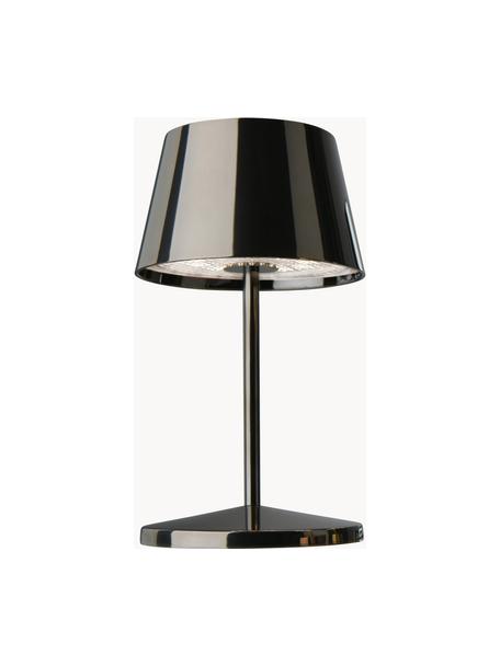 Lampada da esterno portatile a LED con luce regolabile Seoul, Lampada: alluminio rivestito, Nero lucido, Ø 11 x Alt. 20 cm