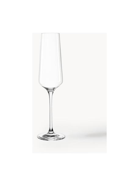 Copas flauta de champán Puccini, 6 uds., Vidrio Teqton®, Transparente, Ø 7 x Al 26 cm, 280 ml