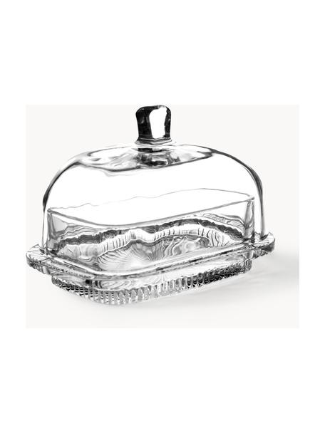 Beurrier Nymphea, Verre, Transparent, larg. 17 x haut. 11 cm