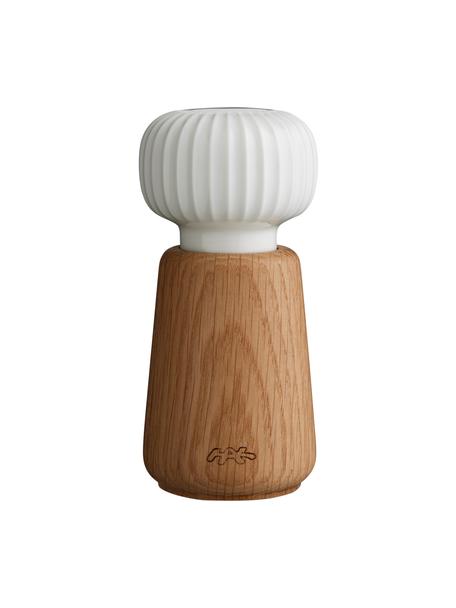 Macinaspezie Hammerhøi, Bianco, legno di quercia, Ø 7 x Alt. 15 cm