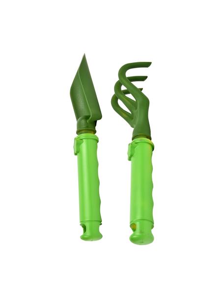 Súprava záhradného náradia pre deti Little Gardener, 2 diely, Plast (PP), Odtiene zelenej, Š 5 x D 24 cm