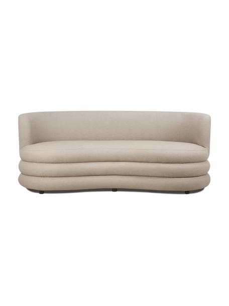 Designer Bouclé-Sofa Solomon (3-Sitzer), Bezug: 100% Polyester 35.000 Sch, Gestell: Massives Fichtenholz, FSC, Bouclé Grau, B 193 x T 92 cm