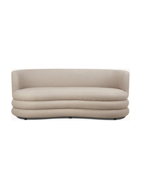 Sofá en tejido bouclé de diseño Solomon (3 plazas), Tapizado: 100% poliéster Alta resis, Tapizado: relleno de espuma, Estructura: madera de abeto maciza, m, Patas: plástico, Bouclé beige, An 193 x Al 92 cm