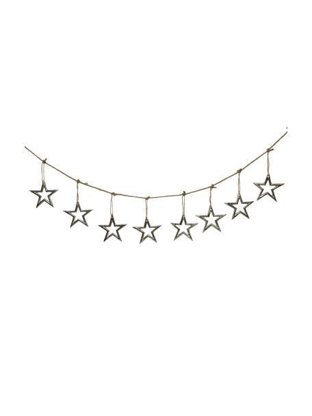 Guirlande Stars 100 cm, Couleur argentée, long. 100 cm
