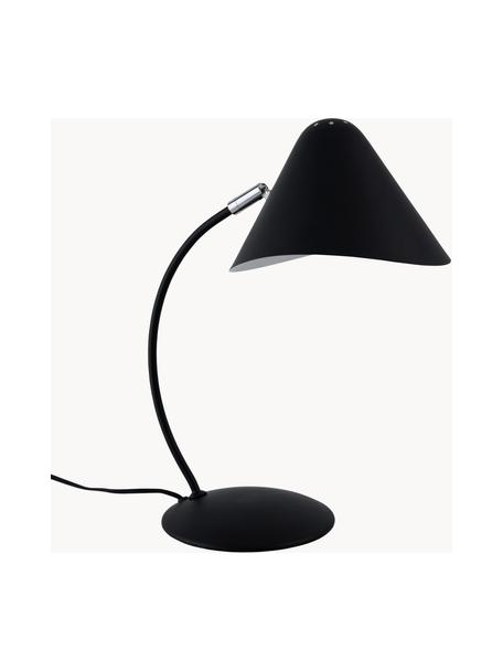 Lampa na psací stůl Nathan, Černá, H 32 cm, V 40 cm