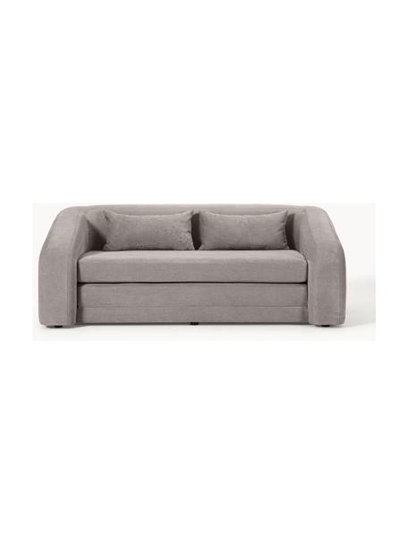 Sofa rozkładana Eliot (2-osobowa), Tapicerka: 88% poliester, 12% nylon , Nogi: tworzywo sztuczne, Jasnoszara tkanina, S 180 x W 100 cm