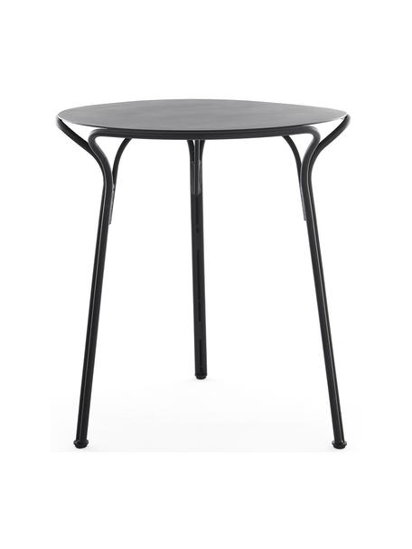 Kulatý zahradní stůl Hiray, Ø 65 cm, Pozinkovaná lakovaná ocel, Černá, Ø 65 cm, V 72 cm