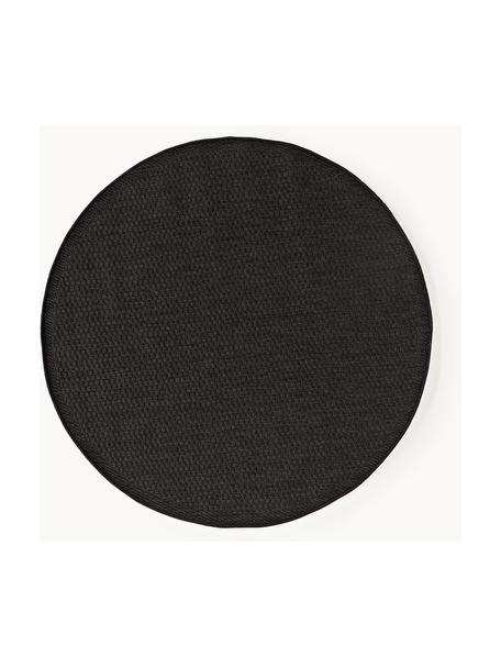 Tapis rond intérieur-extérieur Toronto, 100 % polypropylène, Anthracite, Ø 200 cm (taille L)