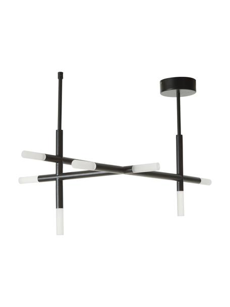 Velké stropní LED svítidlo Gratia, Černá, bílá, Š 76 cm, V 50 cm