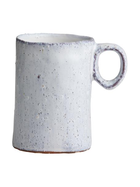 Handgemachte Kaffeetassen Soisalo, 2 Stück, Steingut, Eisblau, Ø 7 x H 10 cm