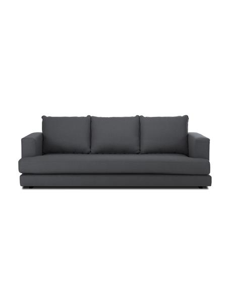 Sofa Tribeca (3-Sitzer) in Anthrazit, Bezug: 100% Polyester Der hochwe, Gestell: Massives Buchenholz, Webstoff Anthrazit, B 228 x T 104 cm