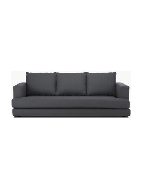 Sofa Tribeca (3-Sitzer), Bezug: 100 % Polyester Der hochw, Gestell: Massives Buchenholz, Füße: Massives Buchenholz, lack, Webstoff Anthrazit, B 228 x T 104 cm