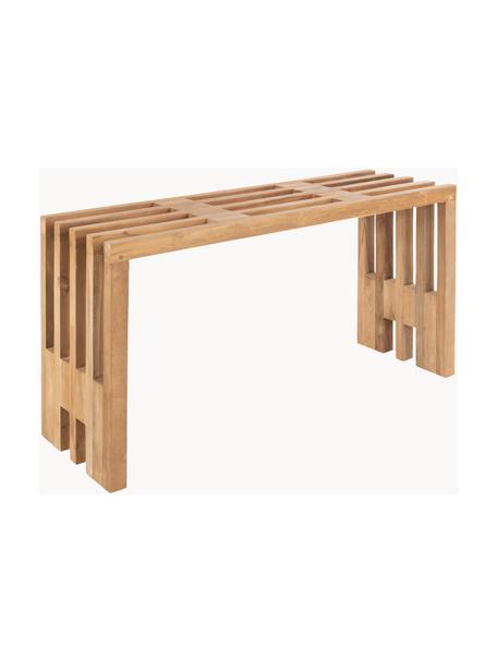 Banc en teck Benidorm, Bois de teck, Bois de teck, larg. 90 x haut. 30 cm