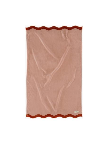 Ręcznik plażowy Wave, 100% bawełna, Odcienie różowego, S 86 x D 168 cm
