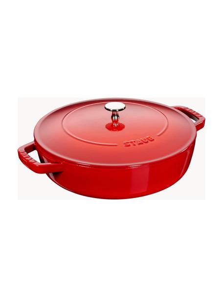 Cacerola de hierro fundido Chistera, Hierro fundido esmaltado, Rojo, Ø 28 cm x Al 13 cm, 3.7 L