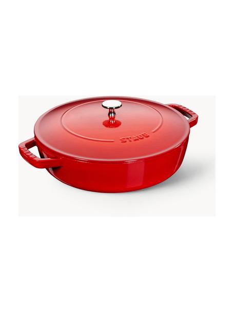 Cacerola de hierro fundido Chistera, Hierro fundido esmaltado, Rojo, Ø 28 cm x Al 13 cm, 3.7 L