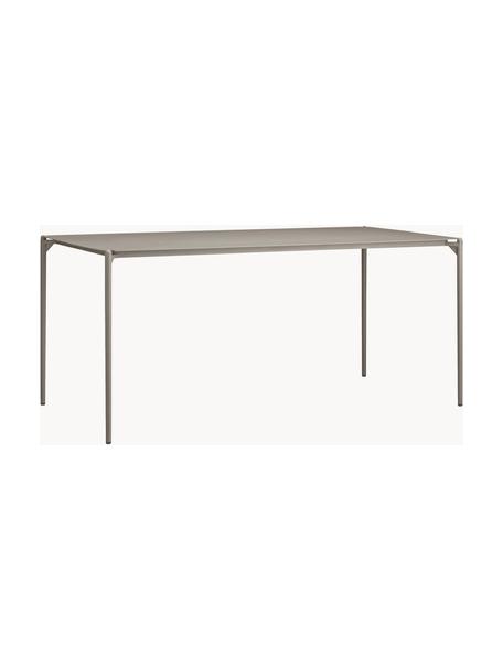 Table de jardin en métal Novo, Acier, enduit, Beige, larg. 160 x prof. 80 cm