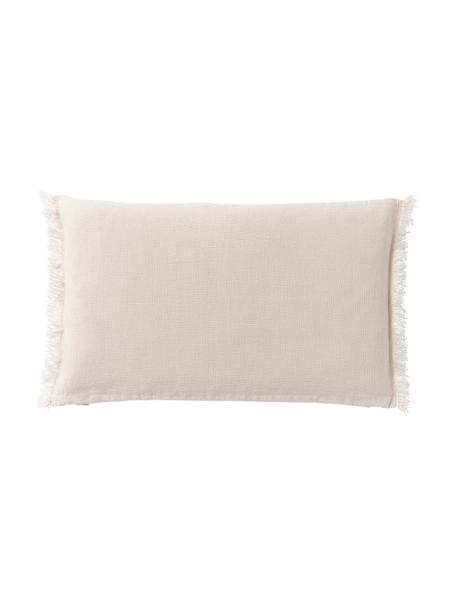 Federa arredo in lino con frange Luana, 100% lino

Il lino per sua natura ha un aspetto sgualcito e risulta ruvido al tatto 
L'alta resistenza allo strappo rende il lino resistente all'abrasione e all'usura, Beige chiaro, Larg. 30 x Lung. 50 cm
