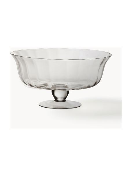 Glazen fruitschaal Praliné met voet, Glas, Transparant, Ø 28 x H 14 cm