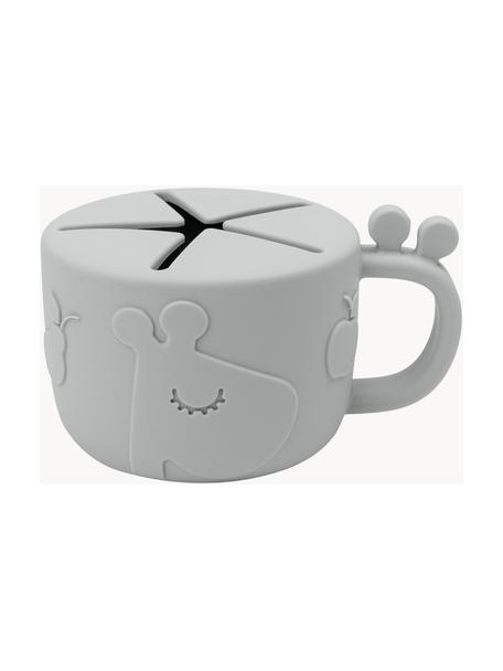 Taza aperitivos Peekaboo, 100% silicona libre de BPA, Gris claro, Ø 8 x Al 7 cm