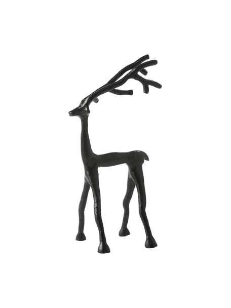 Objet décoratif haut. 27 cm Marley Reindeer, Aluminium, Noir, larg. 14 x haut. 27 cm