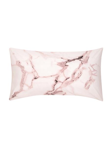 Funda de almohada de percal Malin, 45 x 85 cm, Rosa veteado, rosa, An 45 x L 85 cm