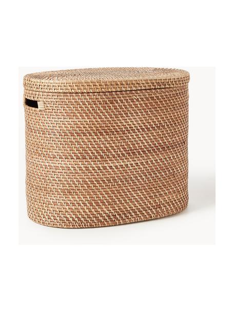 Cesto portabiancheria con coperchio Lurdes, Rattan, Marrone chiaro, Larg. 55 x Prof. 35 cm