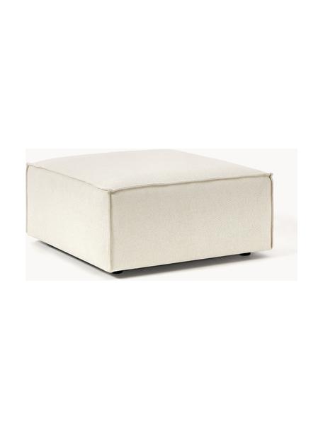 Sofa-Hocker Lennon, Bezug: 100 % Polyester Der strap, Gestell: Massives Kiefernholz FSC-, Webstoff Off White, B 88 x T 88 cm