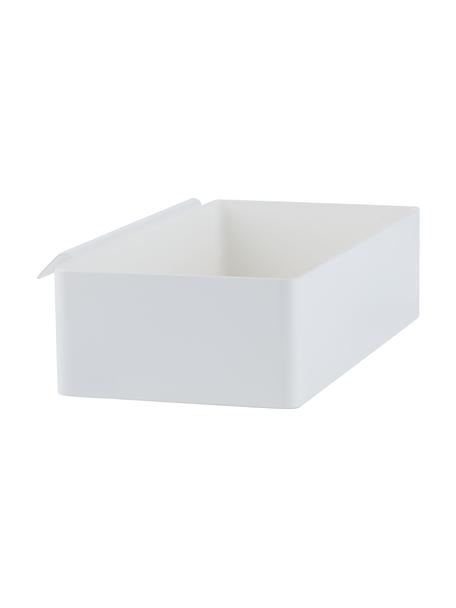 Boîte de rangement de cuisine en acier Flex, Acier, enduit, Blanc, larg. 21 x haut. 5 cm