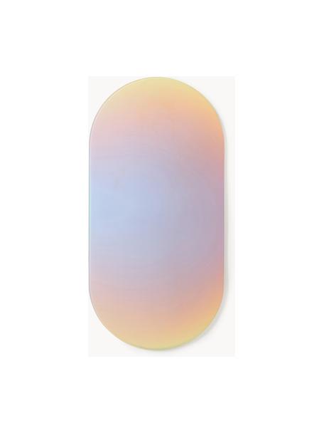 Espejo de pared de diseño iridiscente Ruby, Parte trasera: tablero de fibras de dens, Espejo: cristal, Iridiscente, An 80 x Al 40 cm