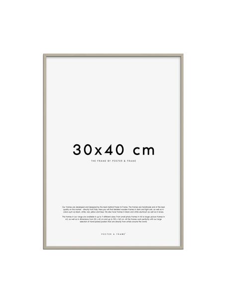 Cadre photo artisanal Explore, tailles variées, Grège, 30 x 40 cm