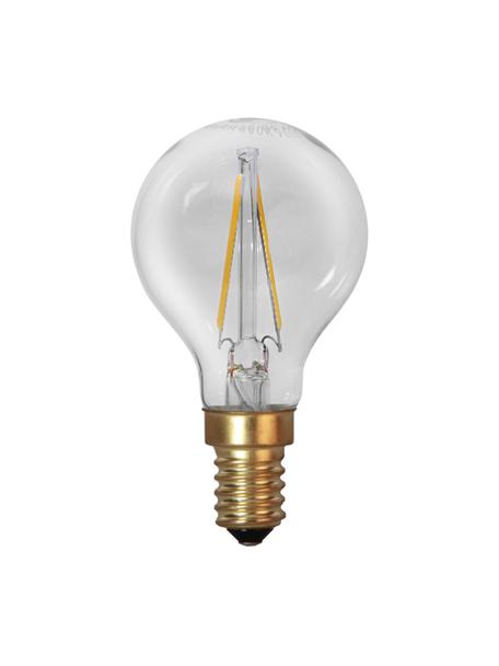 Lampadina E14, 120lm, bianco caldo, 1 pz, Lampadina: vetro, Base lampadina: alluminio, Trasparente, ottonato, Ø 5 x Alt. 8 cm