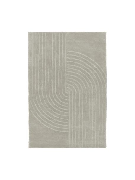 Tappeto in lana taftato a mano Mason, Retro: 100% cotone Nel caso dei , Grigio chiaro, Larg. 120 x Lung. 180 cm (taglia S)