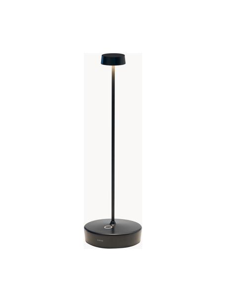 Lampada da tavolo portatile a LED luce regolabile Swap, Lampada: alluminio rivestito, Nero, Ø 10 x Alt. 33 cm