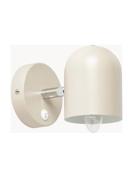 Verstellbare Wandleuchte Almo, Lampenschirm: Metall, pulverbeschichtet, Hellbeige, Ø 10 x H 17 cm