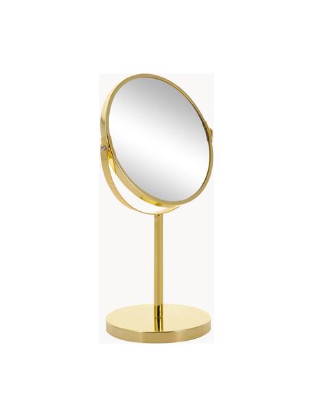 Espejo tocador redondo de metal Classic, con aumento, Espejo: cristal, Dorado, Ø 20 x Al 35 cm