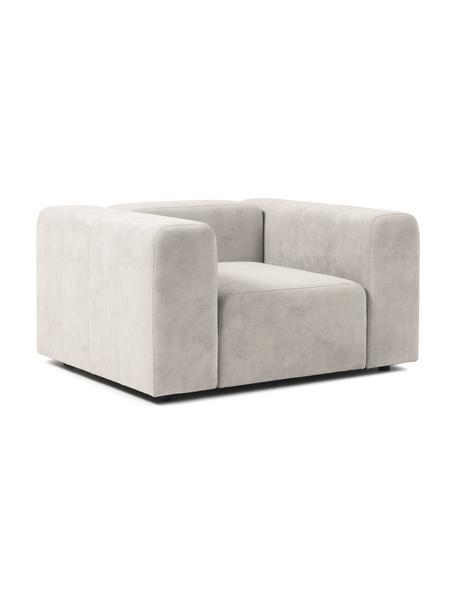 Sillón Lena, Tapizado: tejido (88% poliéster, 12, Estructura: madera de pino, contracha, Patas: plástico, Tejido blanco crema, An 134 x F 106 cm
