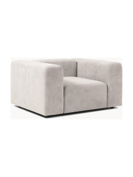 Fauteuil Lena, Bekleding: geweven stof (88% polyest, Frame: grenenhout, multiplex, ha, Poten: kunststof, Geweven stof crèmewit, B 134 x D 106 cm