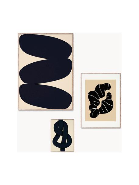 Set di 3 poster con cornice Artwall no. 21, Cornice: legno di quercia, Tonalità beige, nero, Set in varie misure