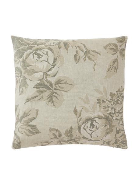 Poszewka na poduszkę z bawełny Breight, 100% bawełna, Zielony, beżowy, S 50 x D 50 cm