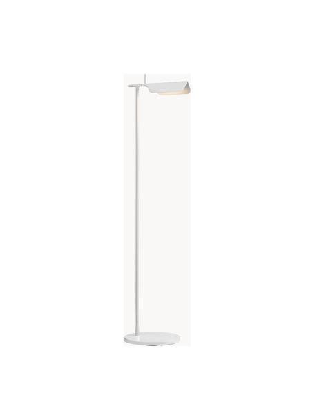 Lampa podłogowa LED z funkcją przyciemniania Tab, Stelaż: aluminium powlekane, Biały, W 110 cm